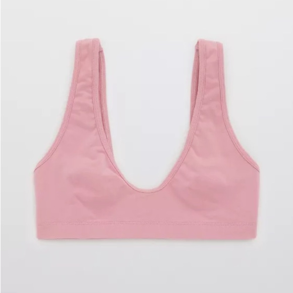 Pink scoop neck bralette